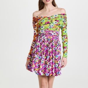 MSGM Mixed Print Dress